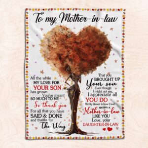Mother’s Day Mother In Law Blanket For&hellip;