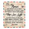 Nana Blanket From Grandkids Love Big Hug Air Mail Letter Sunflower, Personalized Blanket For Mom, Mother’s Day Gifts Blanket
