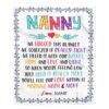 Nanny Blanket From Kids Thank You For The Love, Personalized Blanket For Mom, Mother’s Day Gifts Blanket