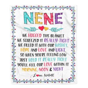 Nene Blanket From Grandkids We Hugged This Blanket Personalized Blanket For Mom Mother s Day Gifts Blanket 1 fpscdd.jpg