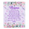 Nonna Blanket From Granddaughter Grandson Thank You For The Love, Personalized Blanket For Mom, Mother’s Day Gifts Blanket