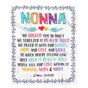 Nonna Blanket From Grandkids We Hugged This Blanket Personalized Blanket For Mom Mother s Day Gifts Blanket 1 jpiod7.jpg
