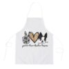Peace Love Pug Mom Funny Dog Mom Puppy Lover Mothers Day Apron, Mothers Day Apron, Mother’s Day Gifts