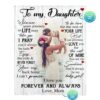 Personalized Photo Name Blanket Gift For Daughter From Mom, Daughter Gift Ideas Blanket, Blankets For Mothers Day, Mother’s Day Gifts Blanket