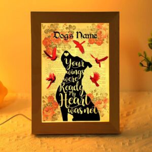 Pit Bull My Heart Frame Lamp, Picture&hellip;