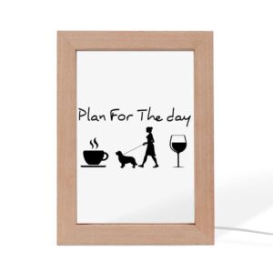 Plan For The Day Dog Mom Frame&hellip;