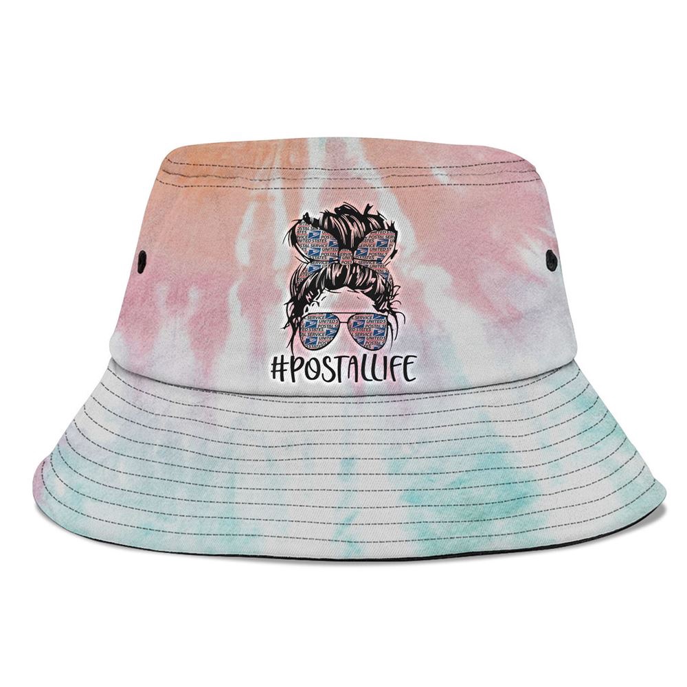 Postallife Mothers Day Mail Carrier Postal Worker Mailwoman Bucket Hat, Mother Day Hat, Mother’s Day Gifts