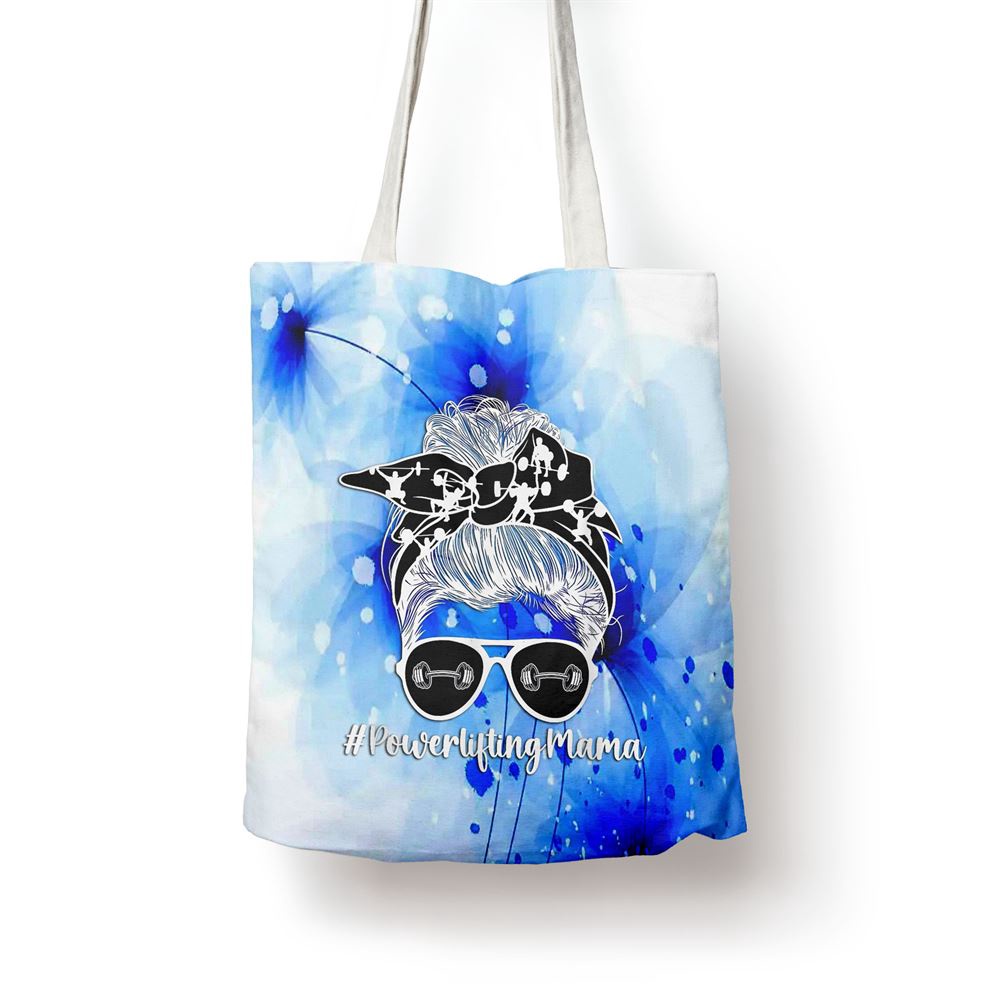Powerlifting Mama Messy Bun Powerlifting Mom Powerlifter Mom Tote Bag, Mom Tote Bag, Tote Bags For Moms, Gift Tote Bags