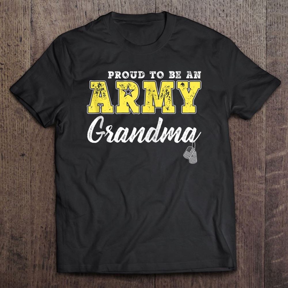 Proud Army Grandma Us Flag Dog Tags Military Grandmother Zip T-Shirt, Mother’s Day Shirts, Happy Mothers Day Shirts
