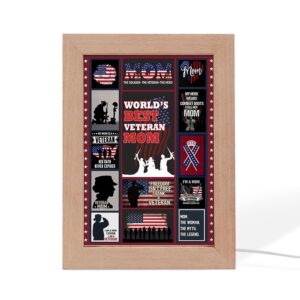 Proud Of Veteran Mom Frame Lamp Prints&hellip;
