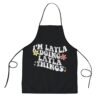 Retro Groovy Im JULIA Doing JULIA Things Funny Mothers Day Apron, Aprons For Mother’s Day, Mother’s Day Gifts