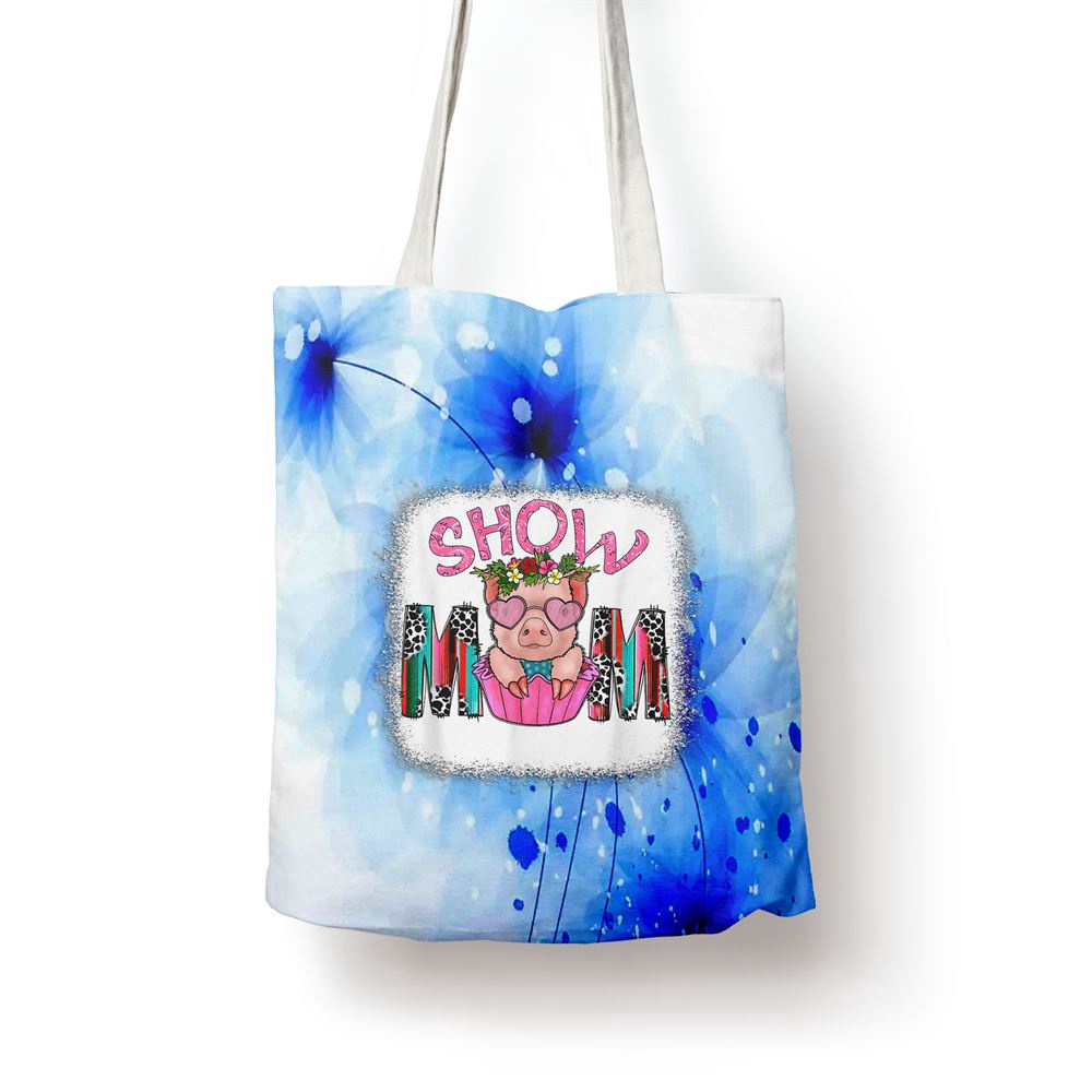 Show Mom Pig Print Leopard For Mothers Day Pig Lovers Tote Bag, Mom Tote Bag, Tote Bags For Moms, Gift Tote Bags