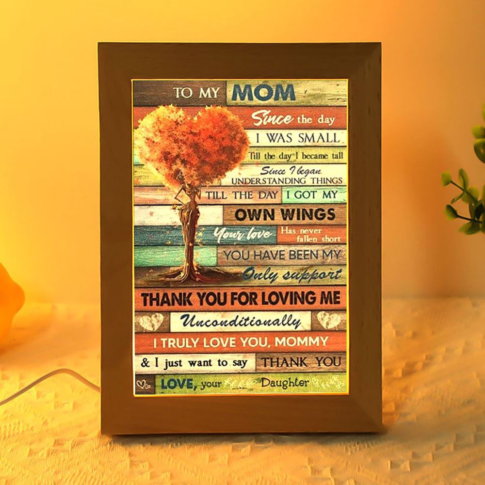 Since The Day I Was Small Mother’s Day Frame Lamp, Picture Frame Light, Frame Lamp, Mother’s Day Gifts