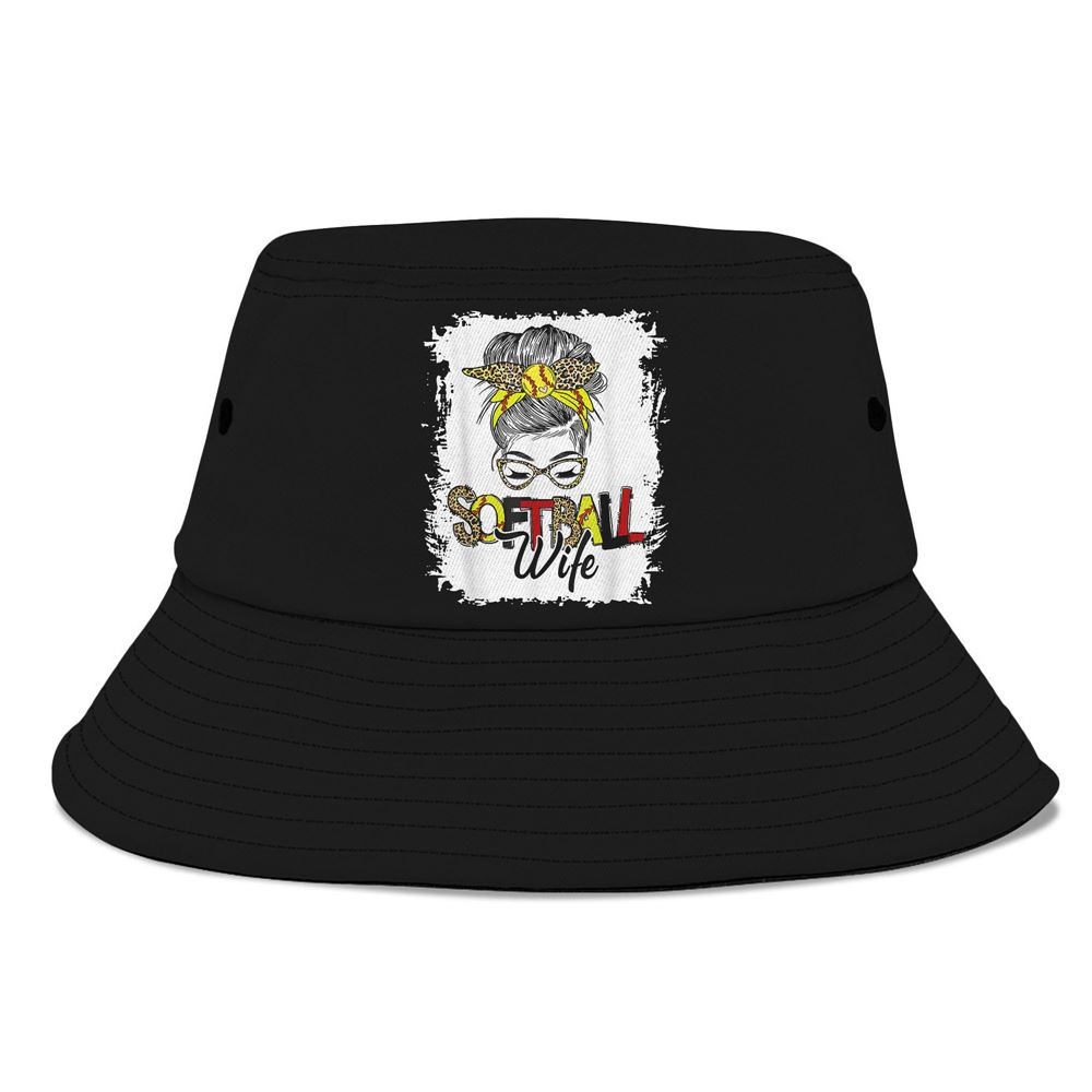 Softball Wife Life With Leopard Messy Bun Mothers Day Bucket Hat, Mother Day Hat, Mother’s Day Gifts Softball Wife Life With Leopard Messy Bun Mothers Day Bucket Hat, Mother Day Hat, Mother’s Day Gifts