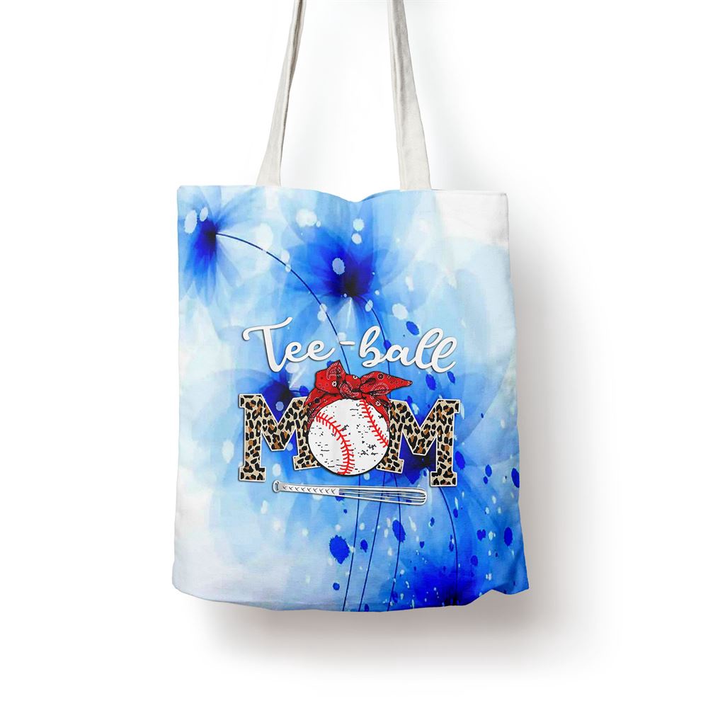 Teeball Mom Leopard Funny Teeball Mom Mothers Day Tote Bag, Mom Tote Bag, Tote Bags For Moms, Gift Tote Bags
