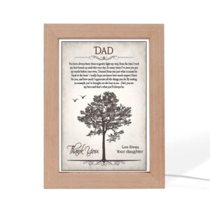Thank You Dad Frame Lamp, Picture Frame&hellip;