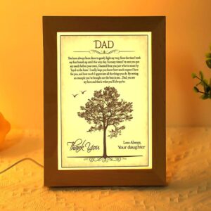 Thank You Dad Frame Lamp, Picture Frame&hellip;