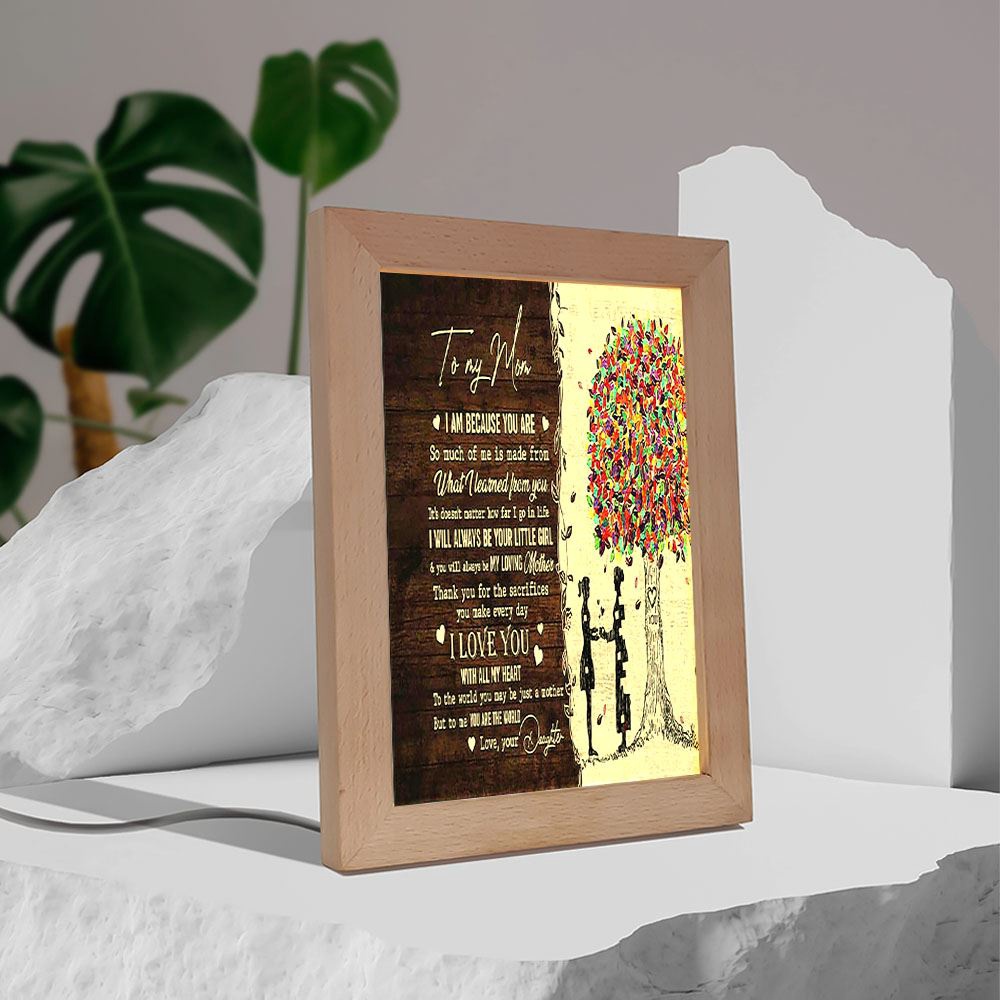 Thank You For The Sacrifices You Make Everyday Mom Frame Lamp, Picture Frame Light, Frame Lamp, Mother’s Day Gifts