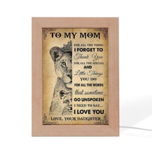 Thank You Mom Frame Lamp, Picture Frame&hellip;