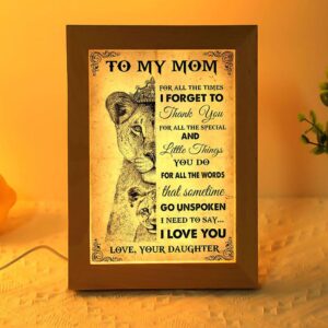 Thank You Mom Frame Lamp, Picture Frame&hellip;