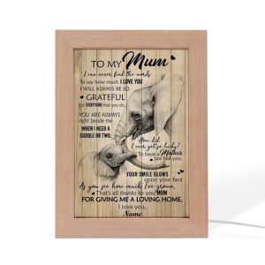 Thanks To You Mum Elephant Frame Lamp,&hellip;