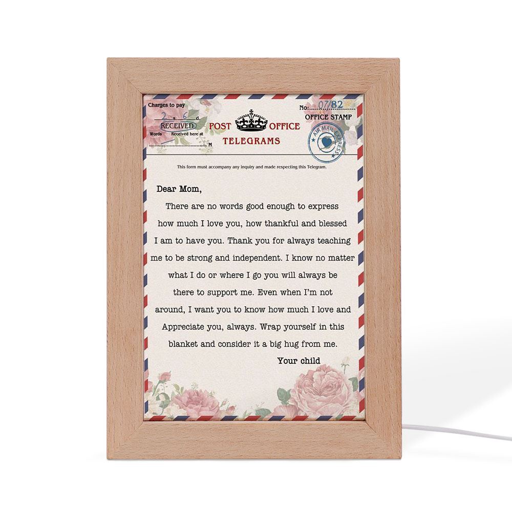 There Are No Words Good Enough Frame Lamp, Picture Frame Light, Frame Lamp, Mother’s Day Gifts