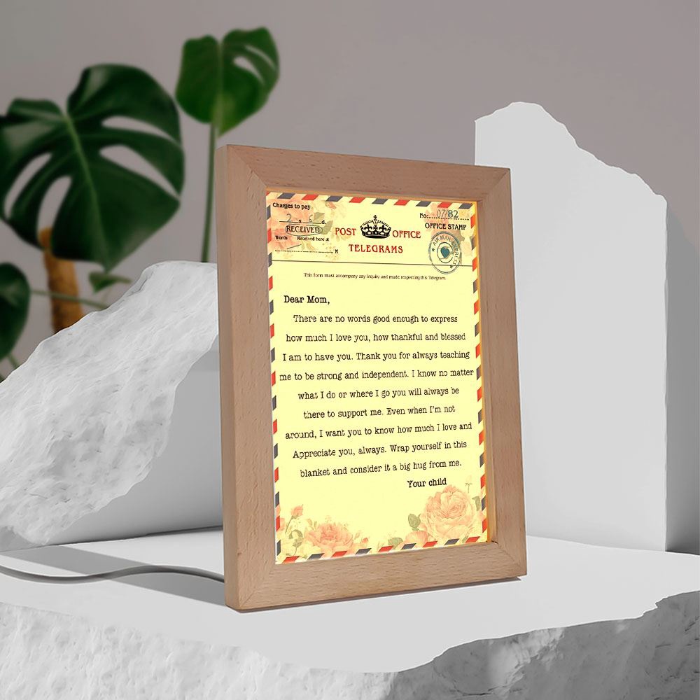 There Are No Words Good Enough Frame Lamp, Picture Frame Light, Frame Lamp, Mother’s Day Gifts