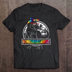 Tie Dye Bonusmomsaurus Bonus Mom Dinosaur T&hellip;