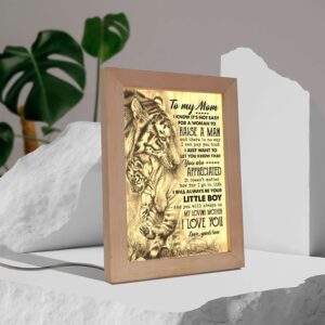 Tiger To My Mom I Know It S Not Easy For A Woman To Raise A Man Frame Lamp Picture Frame Light Frame Lamp Mother s Day Gifts 3 ohc30m.jpg