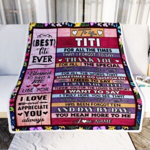 Titi Blanket From Niece Nephew Thank You For The Love Personalized Blanket For Mom Mother s Day Gifts Blanket 2 brw6xx.jpg
