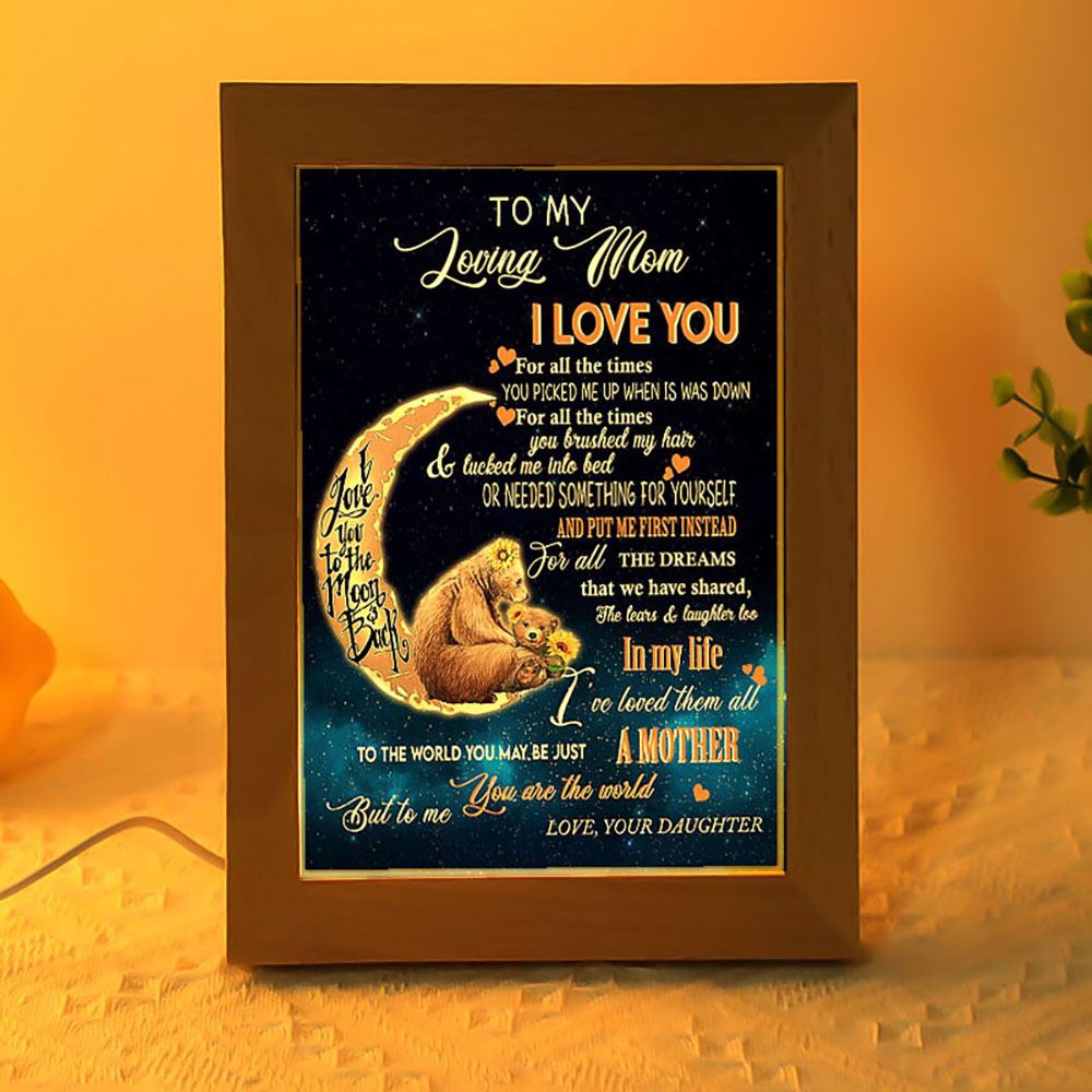 To Me You’Re The World How To Say Thank You To Mom, Picture Frame Light, Frame Lamp, Mother’s Day Gifts To Me You’Re The World How To Say Thank You To Mom, Picture Frame Light, Frame Lamp, Mother’s Day Gifts