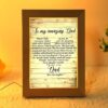 To My Amazing Daughter Butterflies Love Your Mom Vertical Frame Lamp, Picture Frame Light, Frame Lamp, Mother’s Day Gifts