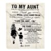 To My Aunt Blanket From Nephew Lion My Loving Father I Love You, Personalized Blanket For Mom, Mother’s Day Gifts Blanket