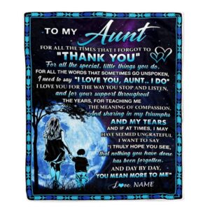 To My Aunt Blanket From Nephew Thank&hellip;