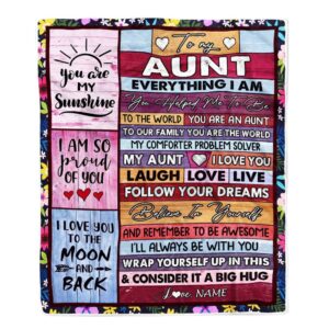 To My Aunt Blanket From Niece Nephew&hellip;