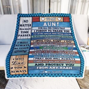 To My Aunt Blanket From Niece Nephew Wood I Love You Thank You Personalized Blanket For Mom Mother s Day Gifts Blanket 2 lzzksi.jpg