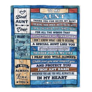 To My Aunt Blanket From Niece Nephew&hellip;