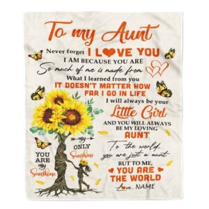 To My Aunt Blanket From Niece Sunflower&hellip;