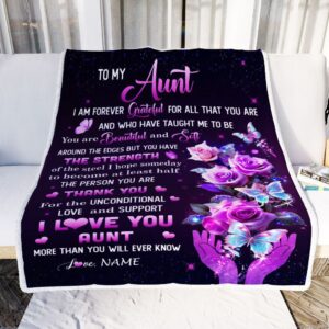 To My Aunt Blanket From Niece Thank You For Love Butterfly Personalized Blanket For Mom Mother s Day Gifts Blanket 2 acikya.jpg