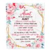 To My Aunt Blanket From Niece Nephew How Much We Love You Flower, Personalized Blanket For Mom, Mother’s Day Gifts Blanket