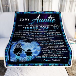 To My Auntie Blanket From Nephew Thank You Day By Day Personalized Blanket For Mom Mother s Day Gifts Blanket 2 hfgztu.jpg