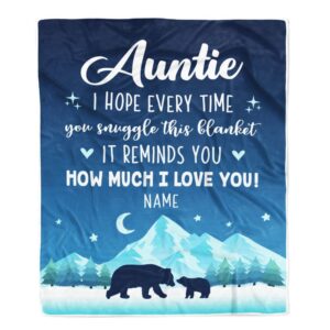 To My Auntie Blanket From Niece Nephew&hellip;
