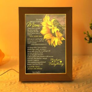To My Beautiful Mom Premium Frame Lamp,&hellip;
