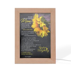 To My Beautiful Mom Premium Frame Lamp,&hellip;