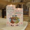 To My Bestie, We Will Be Friends Until We Are Old And Senile Heart Candle Holders, Mothers Day Candle