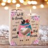 To My Bestie, We Will Be Friends Until We Are Old And Senile Heart Candle Holders, Mothers Day Candle