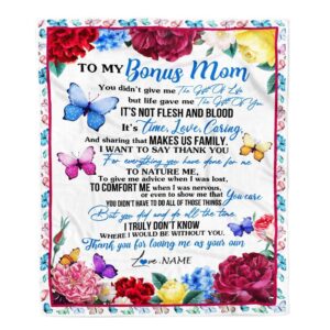 To My Bonus Mom Blanket From Daughter&hellip;