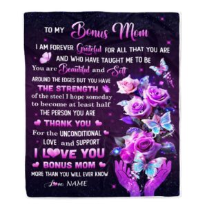To My Bonus Mom Blanket From Daughter&hellip;