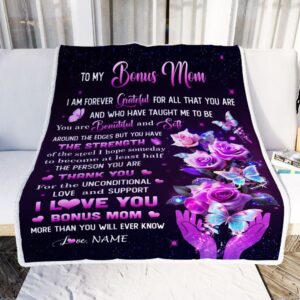 To My Bonus Mom Blanket From Daughter&hellip;