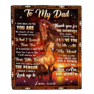 To My Dad Blanket From Son Thank&hellip;